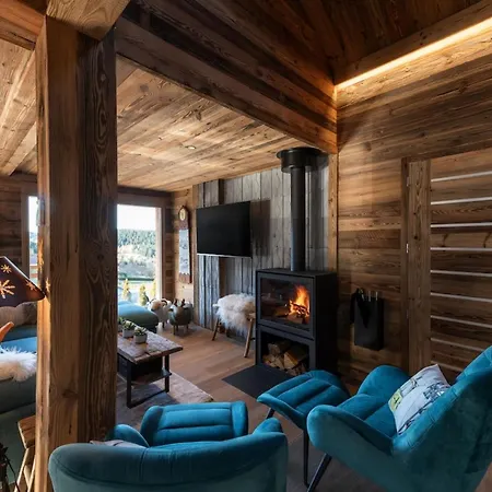 La Des Oursons Family With Hot Tub Chalet *
